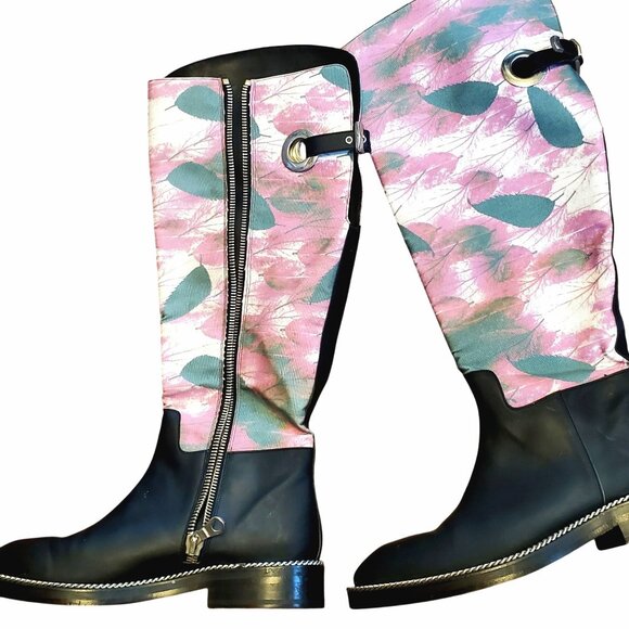 Rare Avant Garde Boots Size 42 Late 90s Early Y2K Leather & Canvas No Studio - Picture 2 of 14